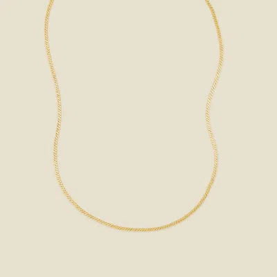 Made By Mary Serpentine Chain Necklace In Gold