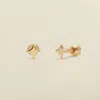Made By Mary Star Stud Earrings In Brown