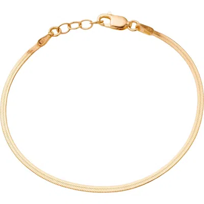 Made By Mary Thin Hera Chain Bracelet In Gold