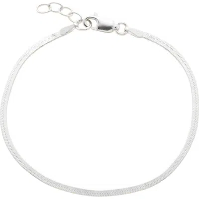 Made By Mary Thin Hera Chain Bracelet In Metallic