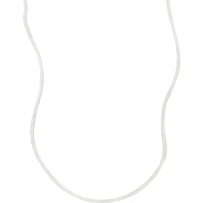 Made By Mary Thin Hera Chain Necklace In Metallic