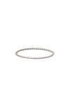 Made By Mary Braided Stacking Ring In Gray