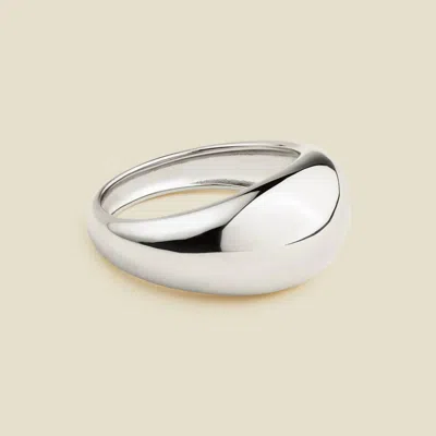 Made By Mary Women's Gloss Ring In Silver In White