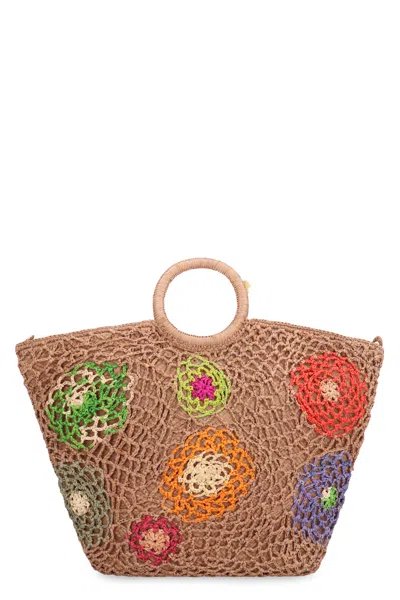 Made For A Woman Daddy Fleur M Raffia Handbag