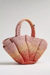 Made For A Woman Raffia Medium Tote In Orange