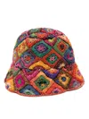 Made For A Woman Vakona Woven Bucket Hat In Red