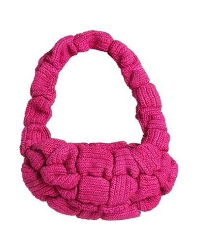 Made For A Woman Woman Handbag Magenta Size - Natural Fibers