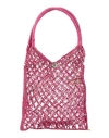 Made For A Woman Woman Shoulder Bag Fuchsia Size - Textile Fibers In Pink
