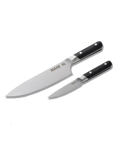 Made In 2-pc. Chef & Paring Knife Set In Black