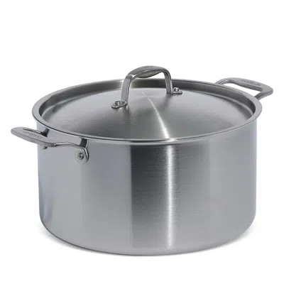 Made In 5 Ply Stainless Clad 12 Qt. Stockpot And Lid In Silver
