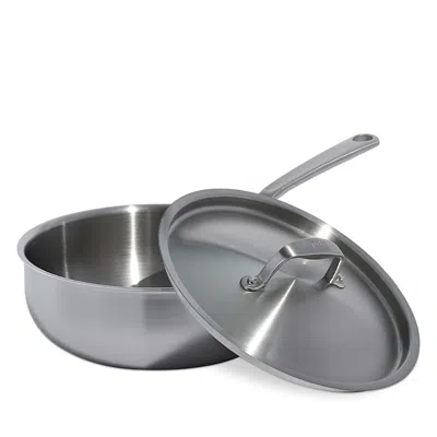 Made In 5 Ply Stainless Clad 3 Qt. Saucier And Lid In Silver