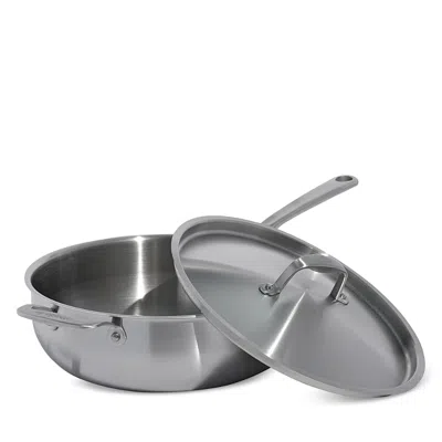 Made In 5 Ply Stainless Clad 5 Qt. Saucier And Lid In Silver