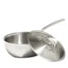 Made In 5 Ply Stainless Steel 2 Qt. Saucier And Lid In Stainless