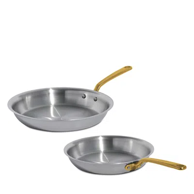 Made In 5-ply Stainless Clad 10 & 12 Fry Pan Set In Gray