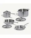 Made In 7 Piece Stainless Clad Cookware Set - Exclusive In Metallic