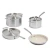 Made In Ceramiclad 7-piece Cookware Set In Silver