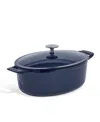 Made In Enameled Cast Iron 7.5-quarts Oval Dutch Oven With Lid