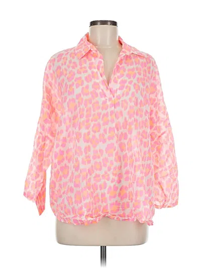 Pre-owned Made In Italy 3/4 Sleeve Blouse In Pink