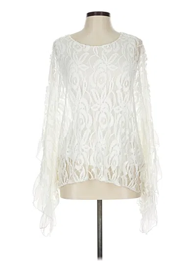 Pre-owned Made In Italy 3/4 Sleeve Blouse In White