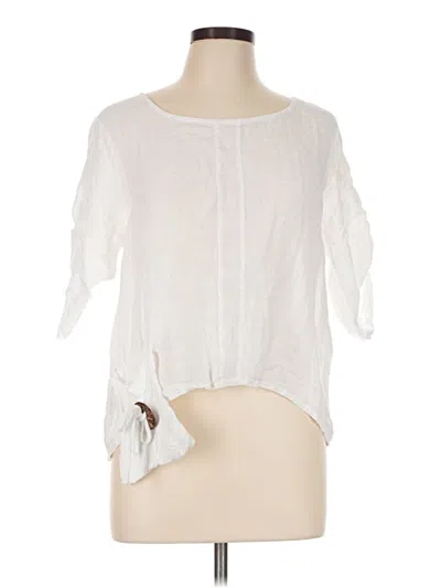 Pre-owned Made In Italy 3/4 Sleeve Blouse In White