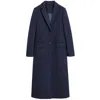 Made In Italy Blue Wool Jackets & Coat In Blue