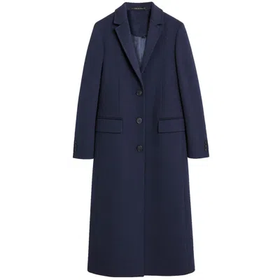 Made In Italy Blue Wool Jackets & Coat