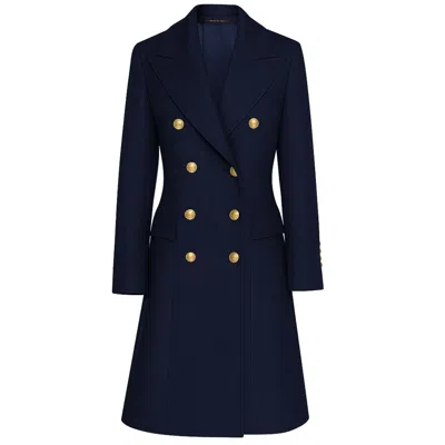 Made In Italy Blue Wool Jackets & Coat