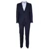 Made In Italy Blue Virgin Wool Men's Suit