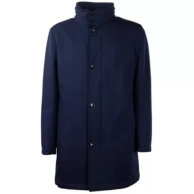 Pre-owned Made In Italy Blue Wool Vergine Jacket