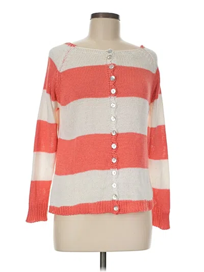 Pre-owned Made In Italy Cardigan Sweater In Orange