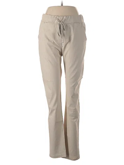 Pre-owned Made In Italy Casual Pants In Tan