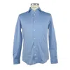 MADE IN ITALY ELEGANCE UNLEASHED LIGHT BLUE COTTON SHIRT
