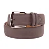 Made In Italy Gray Calfskin Belt