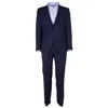 Made In Italy Blue Virgin Wool Men's Suit In Blue