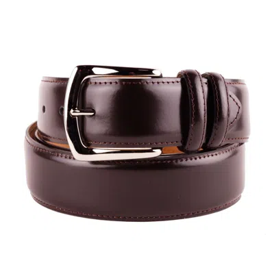 Made In Italy Brown Calfskin Belt
