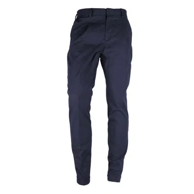 Made In Italy Elegant Wool Blend Milano Men's Trousers In Blue
