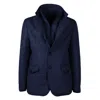 Made In Italy Blue Wool Jacket