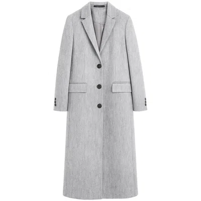 Made In Italy Gray Wool Jackets & Coat