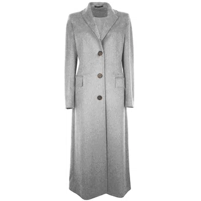 Made In Italy Gray Wool Vergine Jackets & Coat