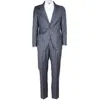 Made In Italy Gray Wool Vergine Suit In Gray