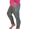 Made In Italy Mineral Washed Italian Magic Pants In Olive Green In Gray