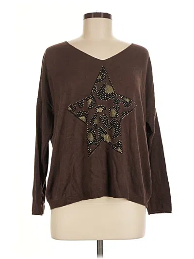 Pre-owned Made In Italy Pullover Sweater In Brown