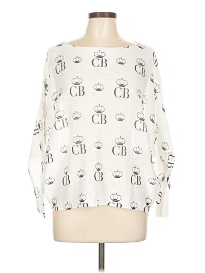 Pre-owned Made In Italy Pullover Sweater In White