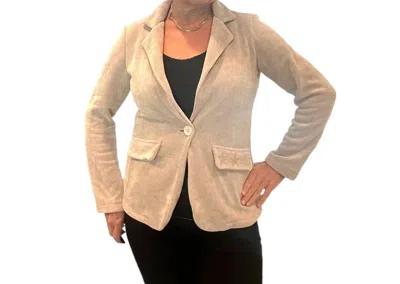 Made In Italy Star Authority Jacket In Beige In Multi