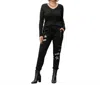 Made In Italy The Chic Rebel Italian Magic Pants In Black In Black