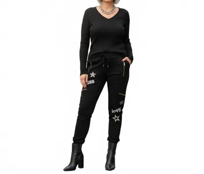 Made In Italy The Chic Rebel Italian Magic Pants In Black