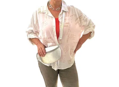 Made In Italy Whispering Canvas Shirt In White