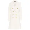 Made In Italy White Wool Jackets & Coat In Neutral