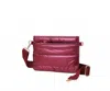 Made In Italy Women's Bailey Puffer Quilted Crossbody Bag In Burgundy In Burgundy
