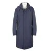 Made In Italy Blue Virgin Wool Jacket In Blue
